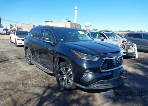 2021 Toyota Highlander Hybrid Xle из США, поврежденный, VIN 5TDHBRCHXMS524648